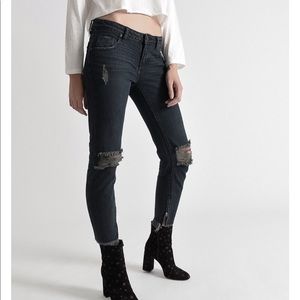 One Teaspoon High Waist Fox Black Freebirds
